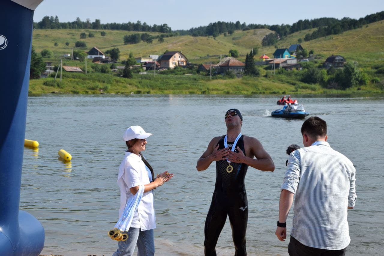 Соревнования на открытой воде в Гурьевске